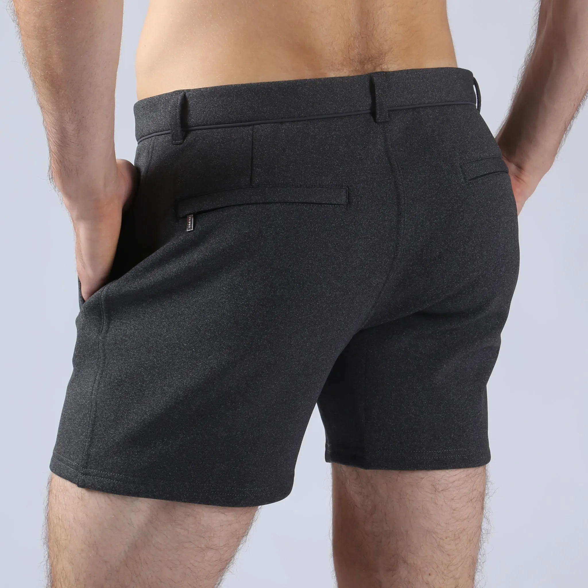 Parke & Ronen Actionwear Heather Black Action Flex Holler Short sold by Underwear Expert product image thumbnail 3