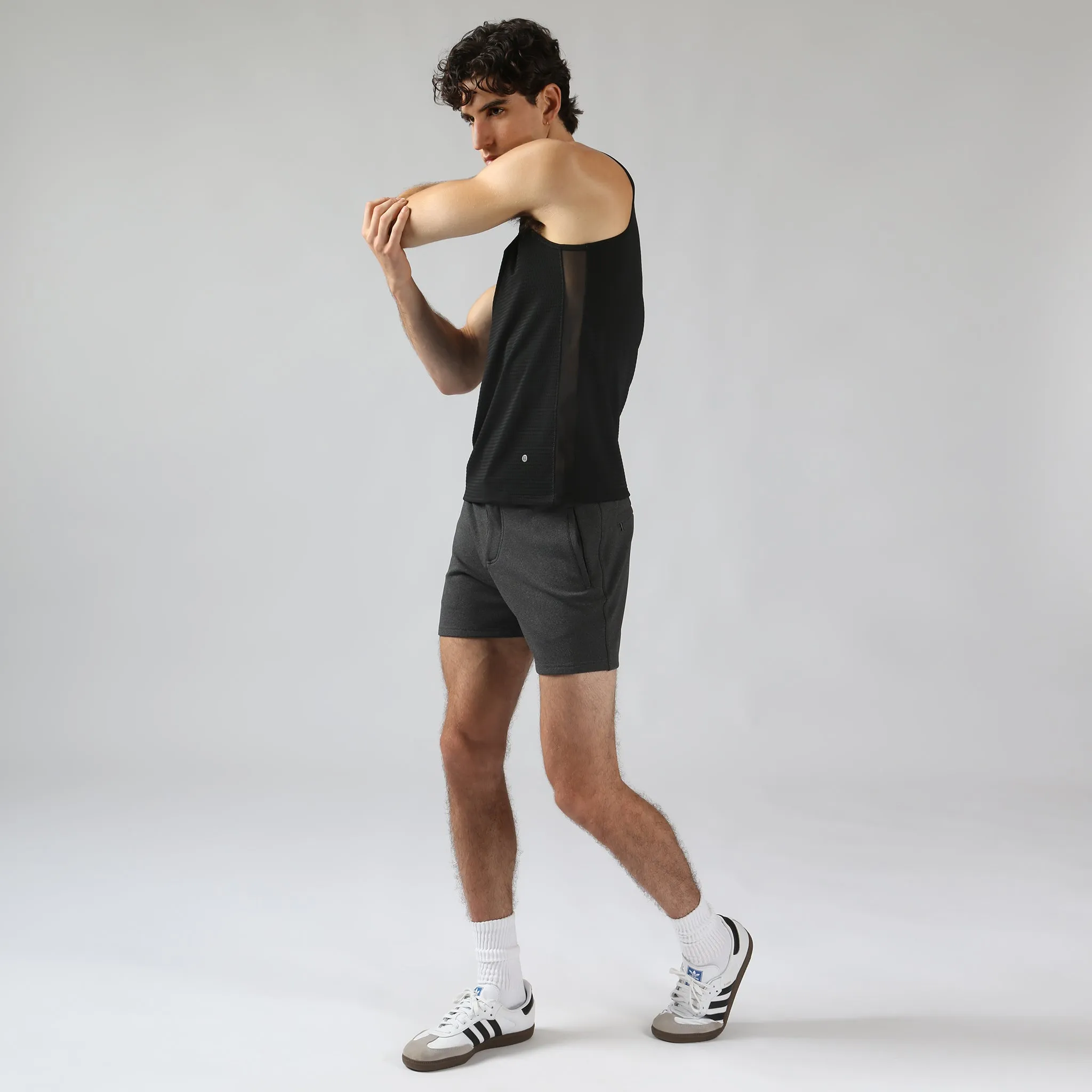 Parke & Ronen Actionwear Heather Black Action Flex Holler Short sold by Underwear Expert product image thumbnail 5