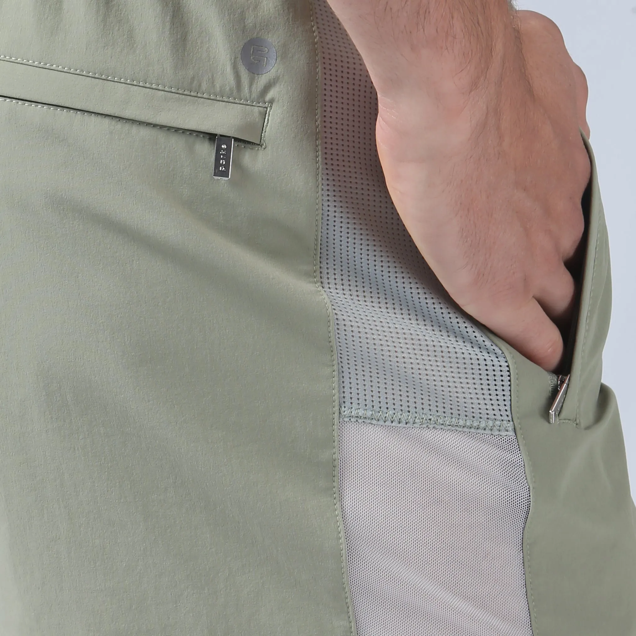 Parke & Ronen Actionwear Lime Stone Alpine Short sold by Underwear Expert product image thumbnail 4