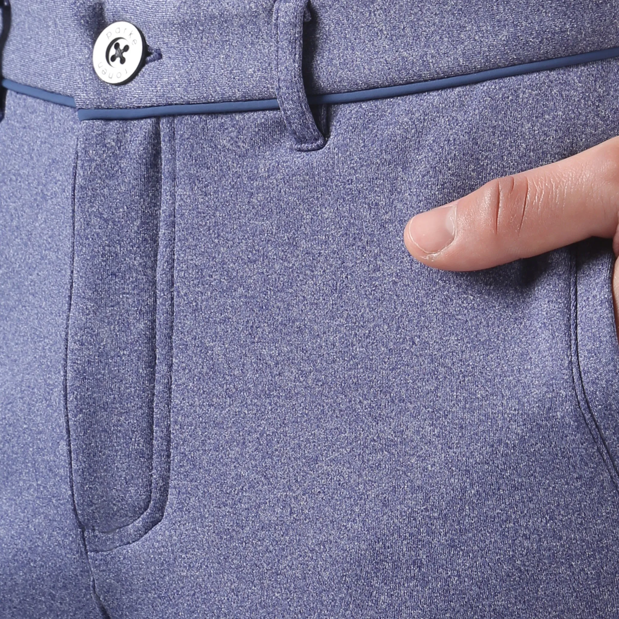 Parke & Ronen Actionwear Heather Blue Action Flex Holler Short sold by Underwear Expert product image thumbnail 4