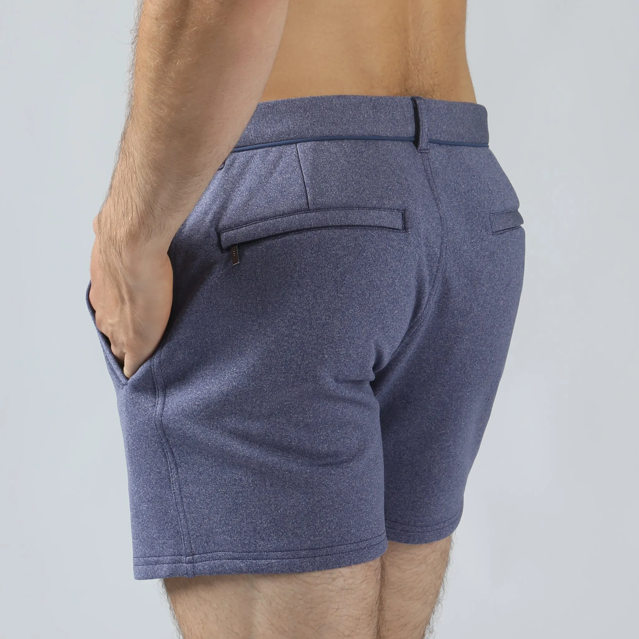 Parke & Ronen Actionwear Heather Blue Action Flex Holler Short sold by Underwear Expert product image thumbnail 2
