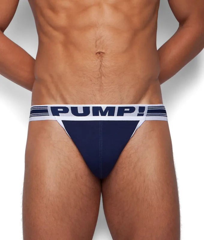 PUMP! Navy Free-Fit Jock sold by Underwear Expert