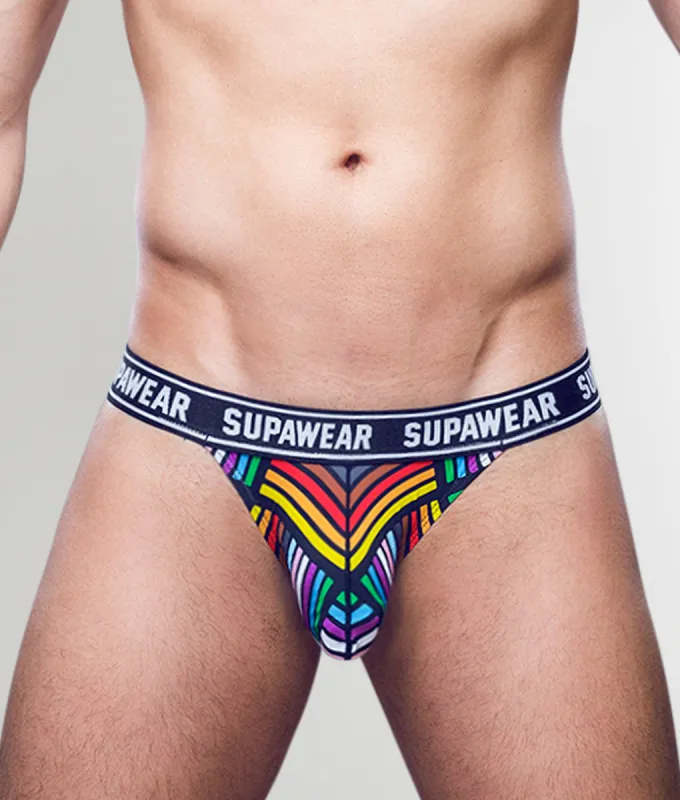 Supawear POW Thong Rainbow sold by Underwear Expert