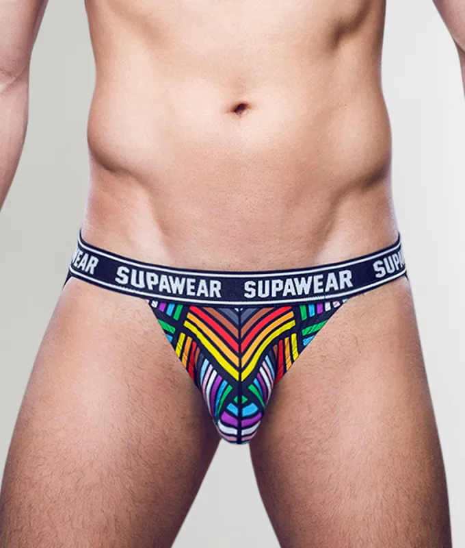 Supawear POW Jockstrap Rainbow sold by Underwear Expert