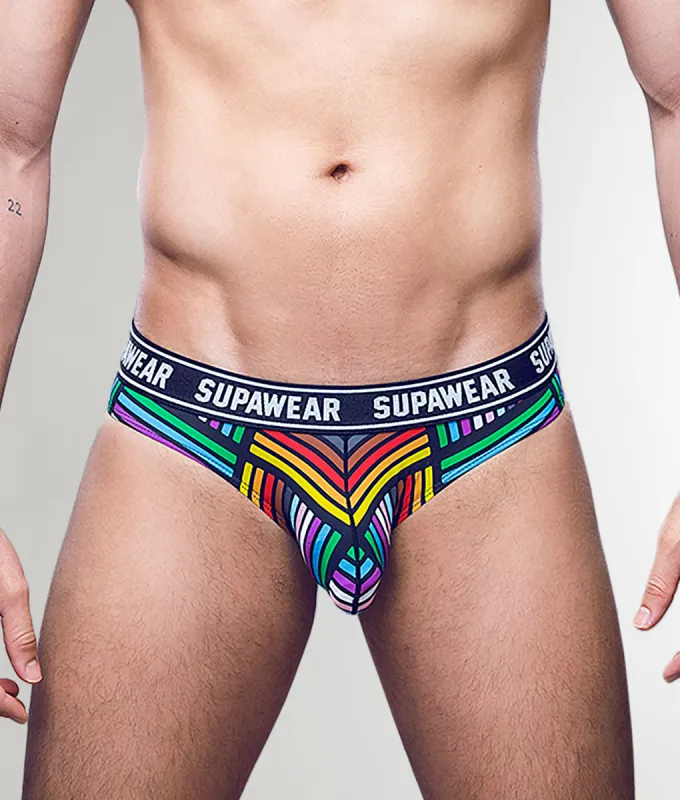 Supawear POW Brief Rainbow sold by Underwear Expert