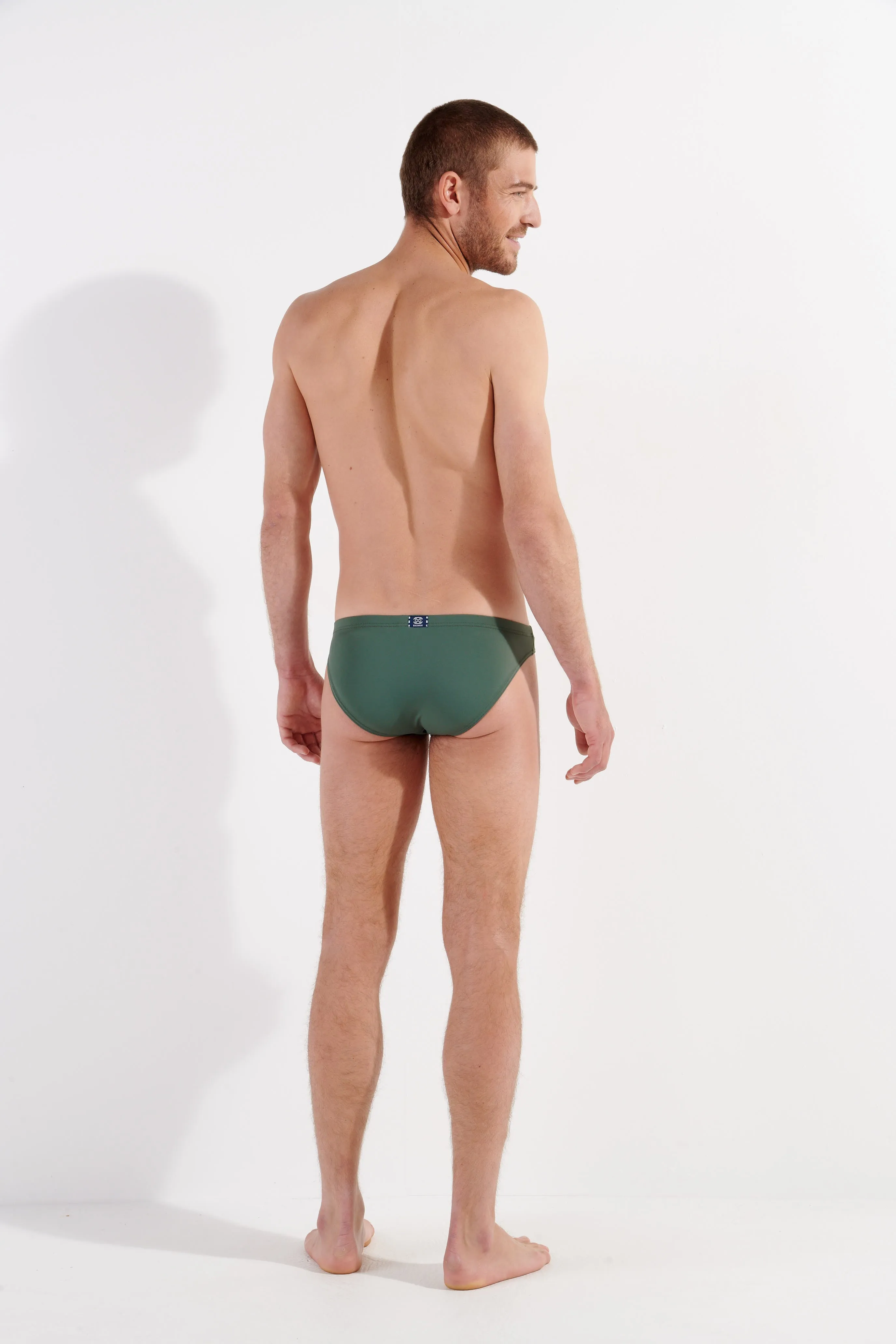 HOM Nautical Cup Swim Micro Brief Khaki Green sold by Underwear Expert product image thumbnail 2