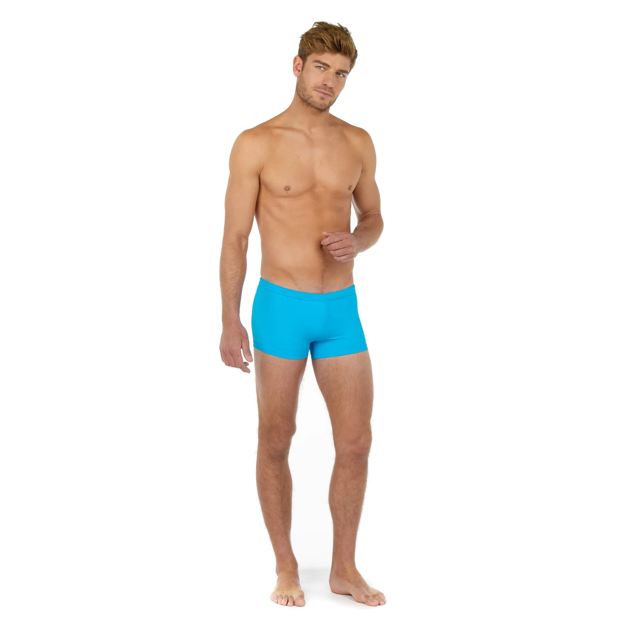 HOM Sea Life Swim Trunk Turquoise sold by Underwear Expert