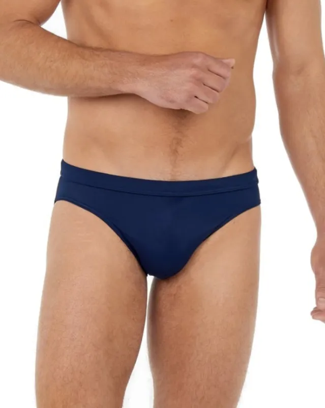 HOM Sea Life Swim Mini Brief Navy sold by Underwear Expert
