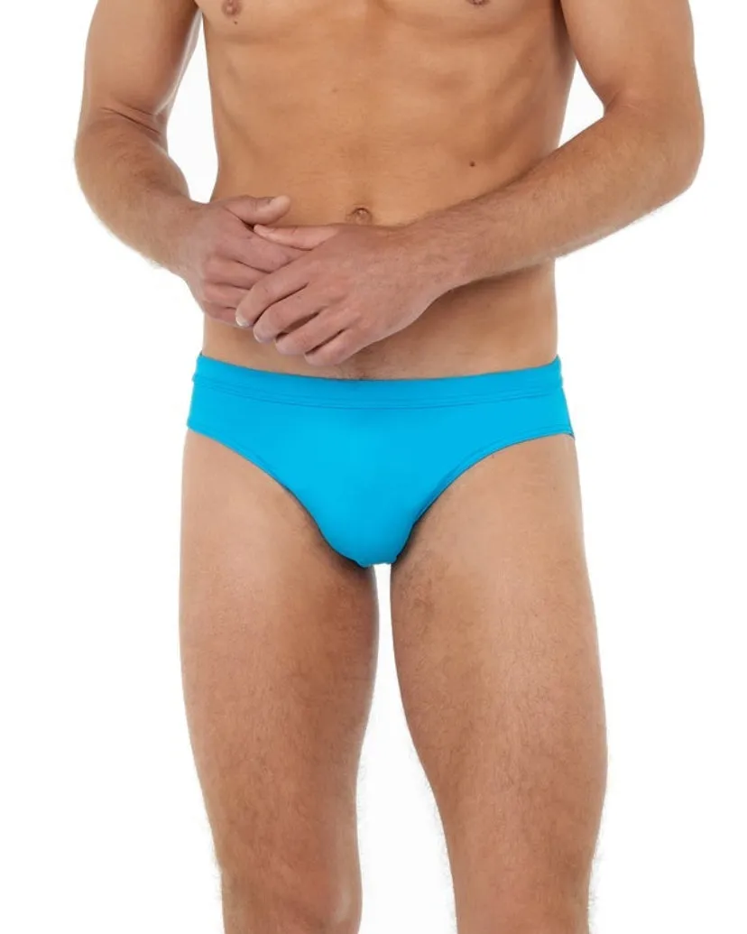 HOM Sea Life Swim Mini Brief Turquoise sold by Underwear Expert