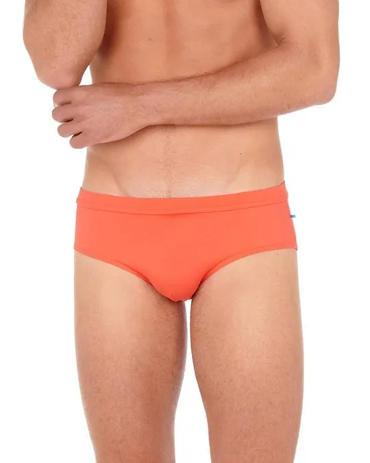 HOM Sea Life Swim Mini Brief Orange sold by Underwear Expert