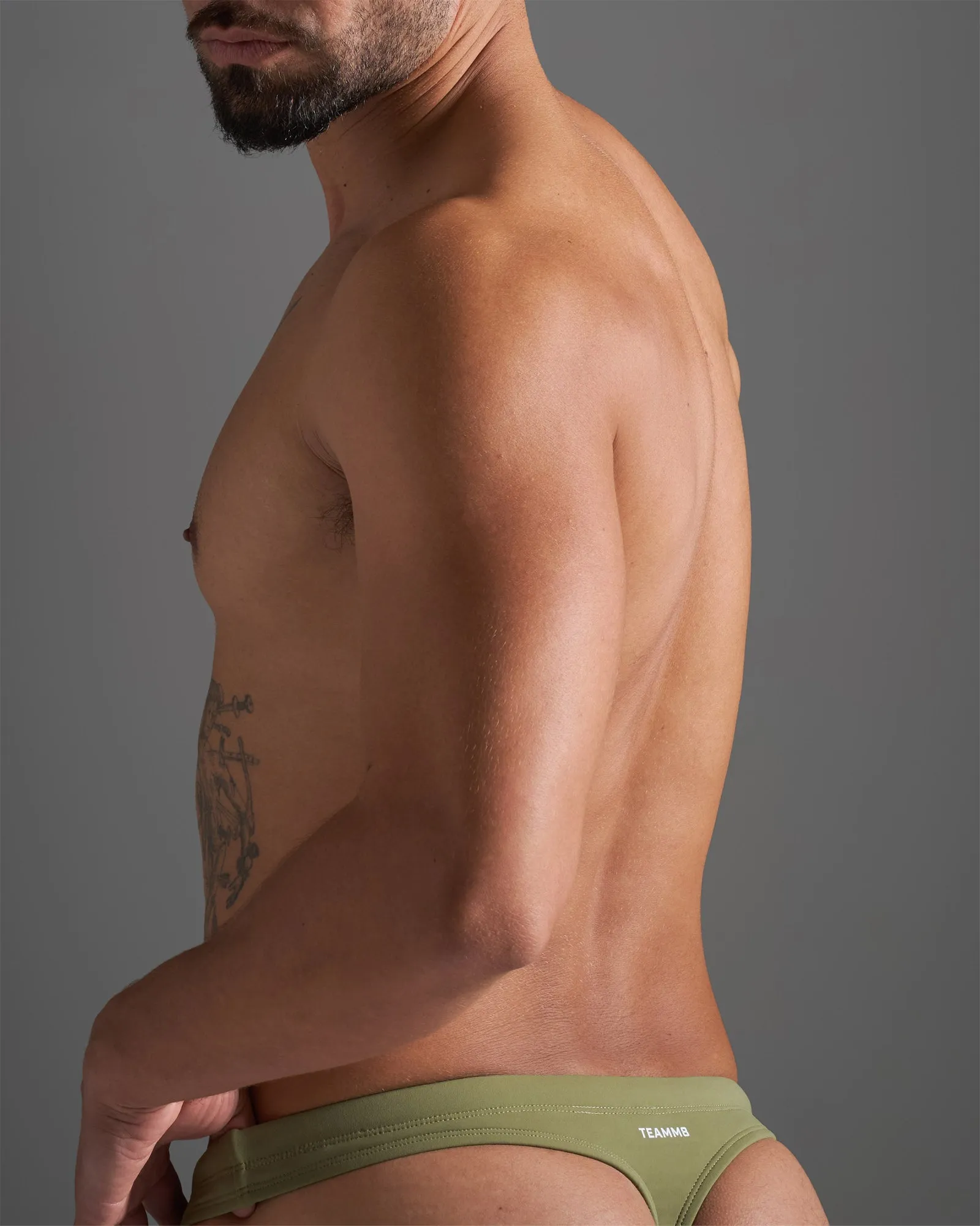 Teamm8 Standard Swim Thong - Army sold by Underwear Expert product image thumbnail 2