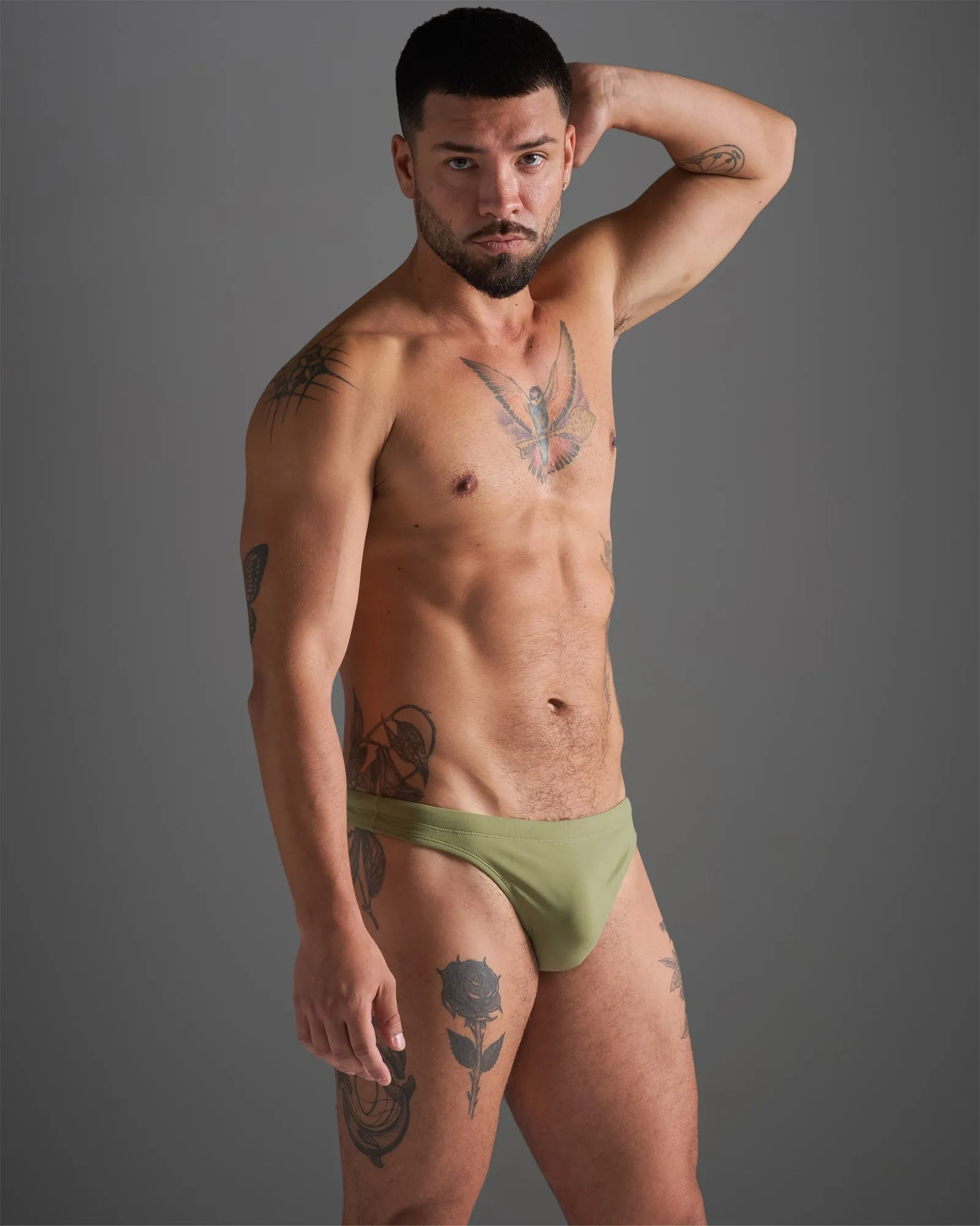 Teamm8 Standard Swim Thong - Army sold by Underwear Expert product image thumbnail 3