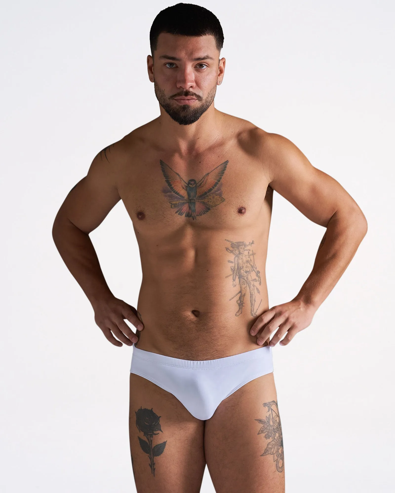 Teamm8 Standard Swim Brief - White sold by Underwear Expert