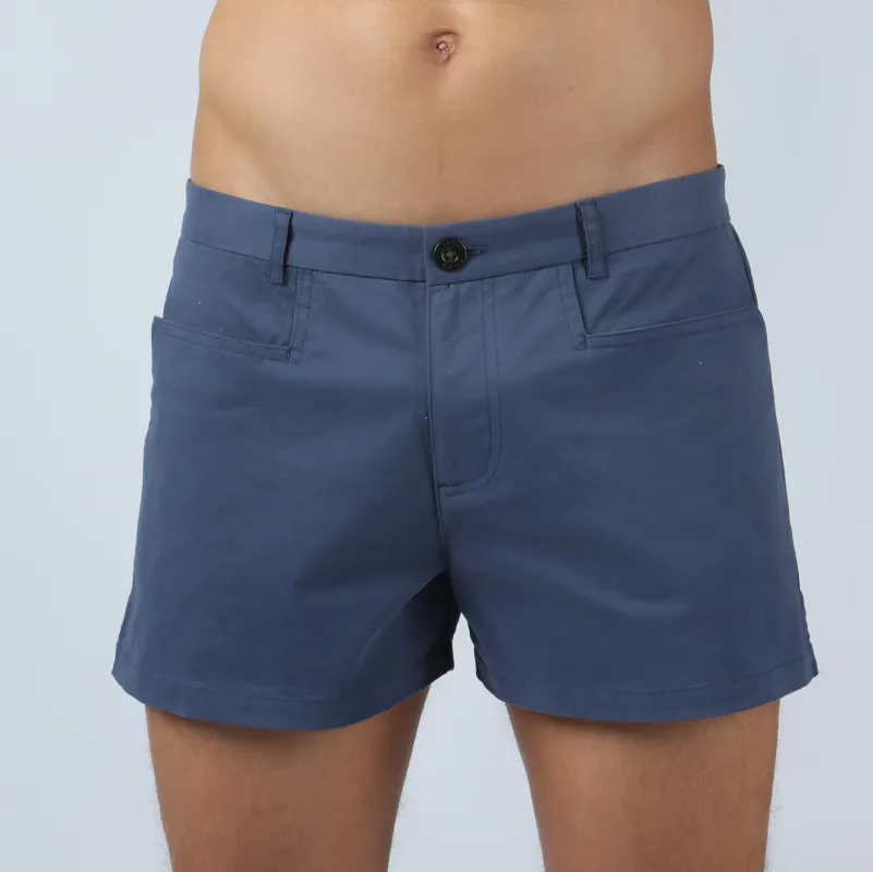 Parke & Ronen New Navy Dusk Solid Summit Short made by Parke & Ronen
