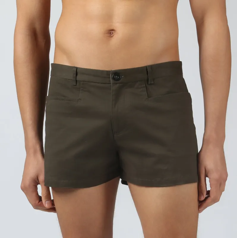 Parke & Ronen New Army Solid Summit Short made by Parke & Ronen