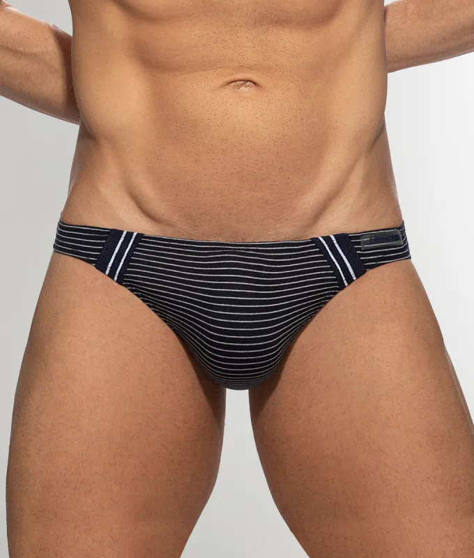 Addicted Sailor Mini Stripes Swim Brief made by Underwear Expert