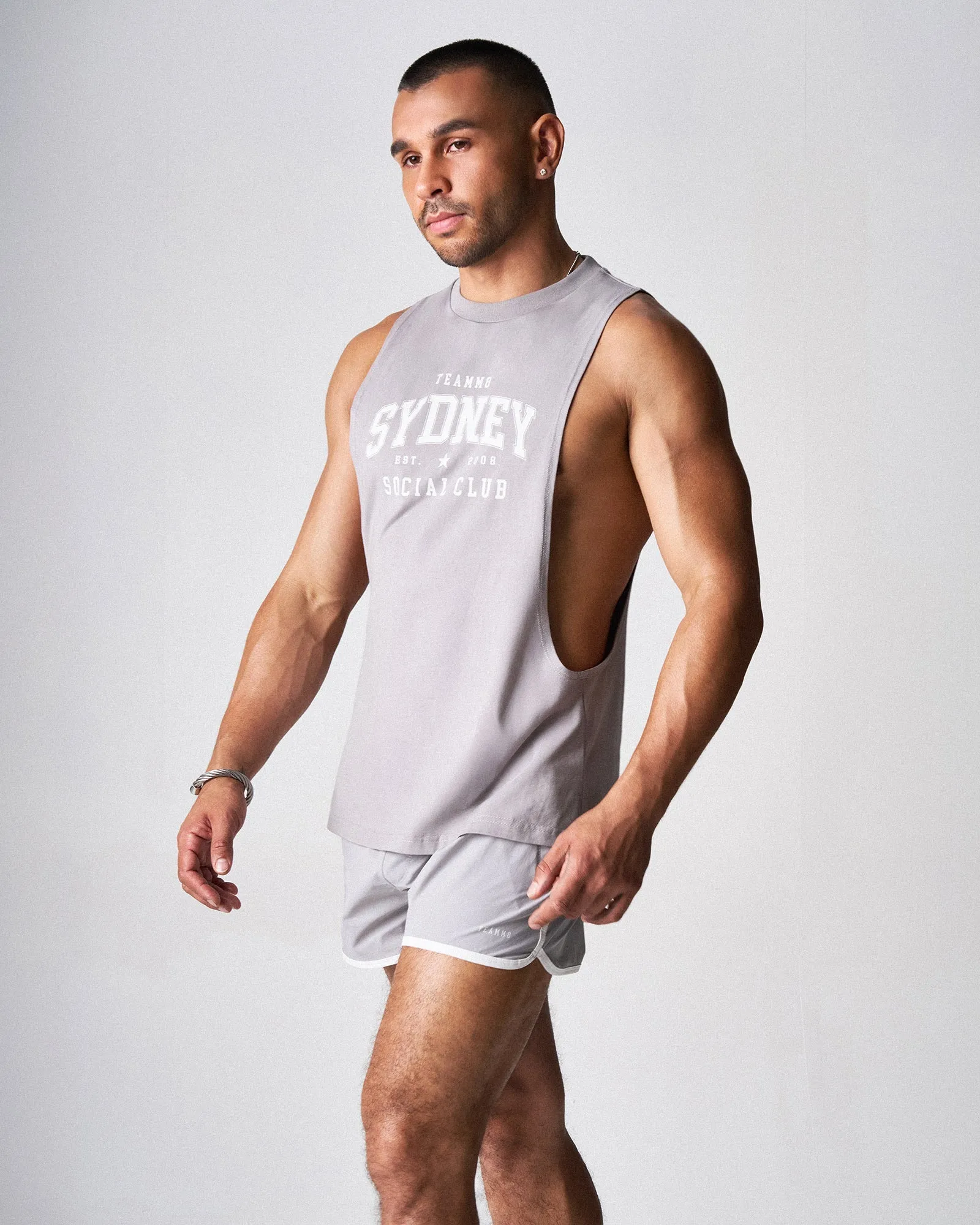 Teamm8 S.S.C. Legacy Slim Tank - Grey sold by Underwear Expert product image thumbnail 4