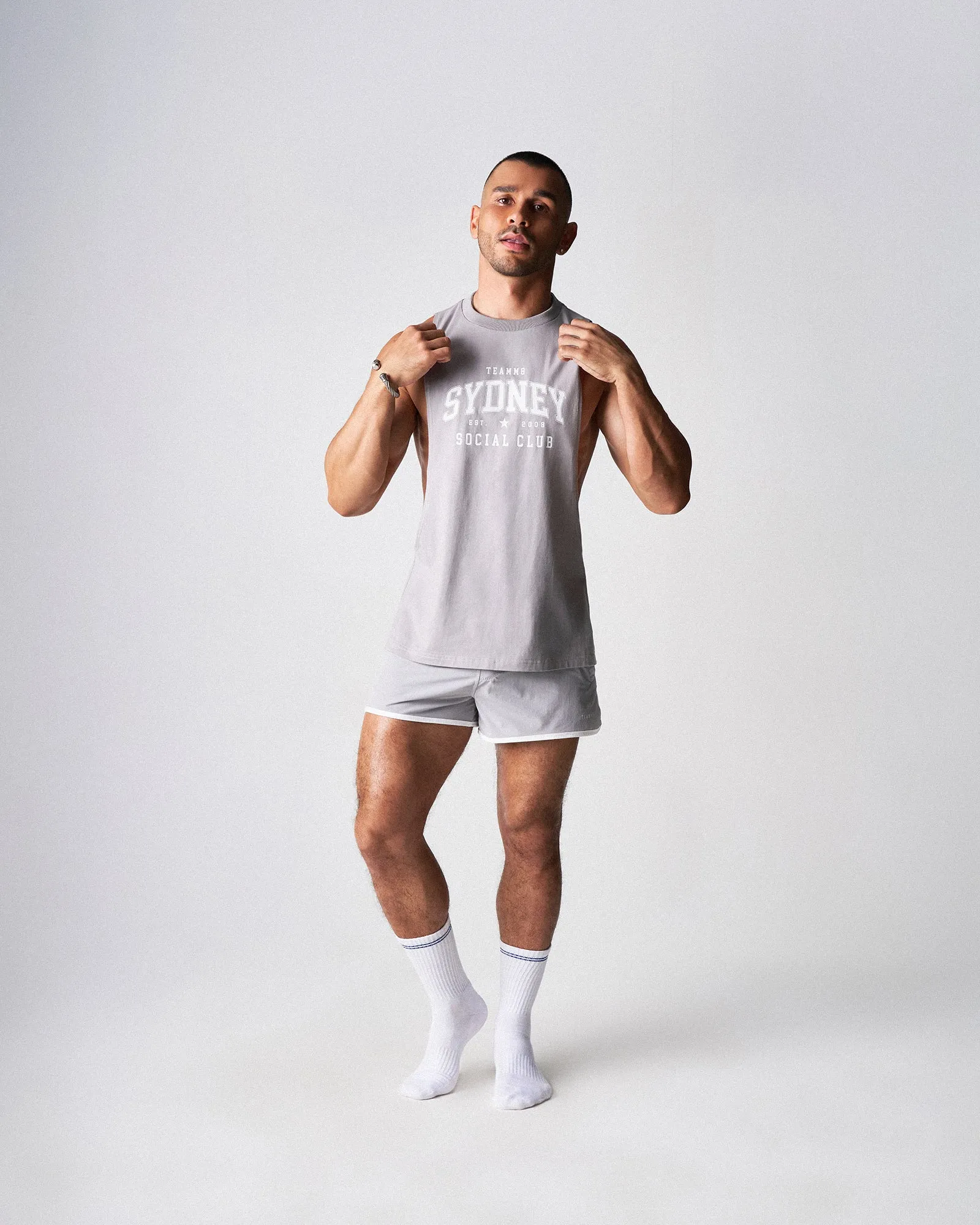 Teamm8 S.S.C. Legacy Slim Tank - Grey sold by Underwear Expert product image thumbnail 3