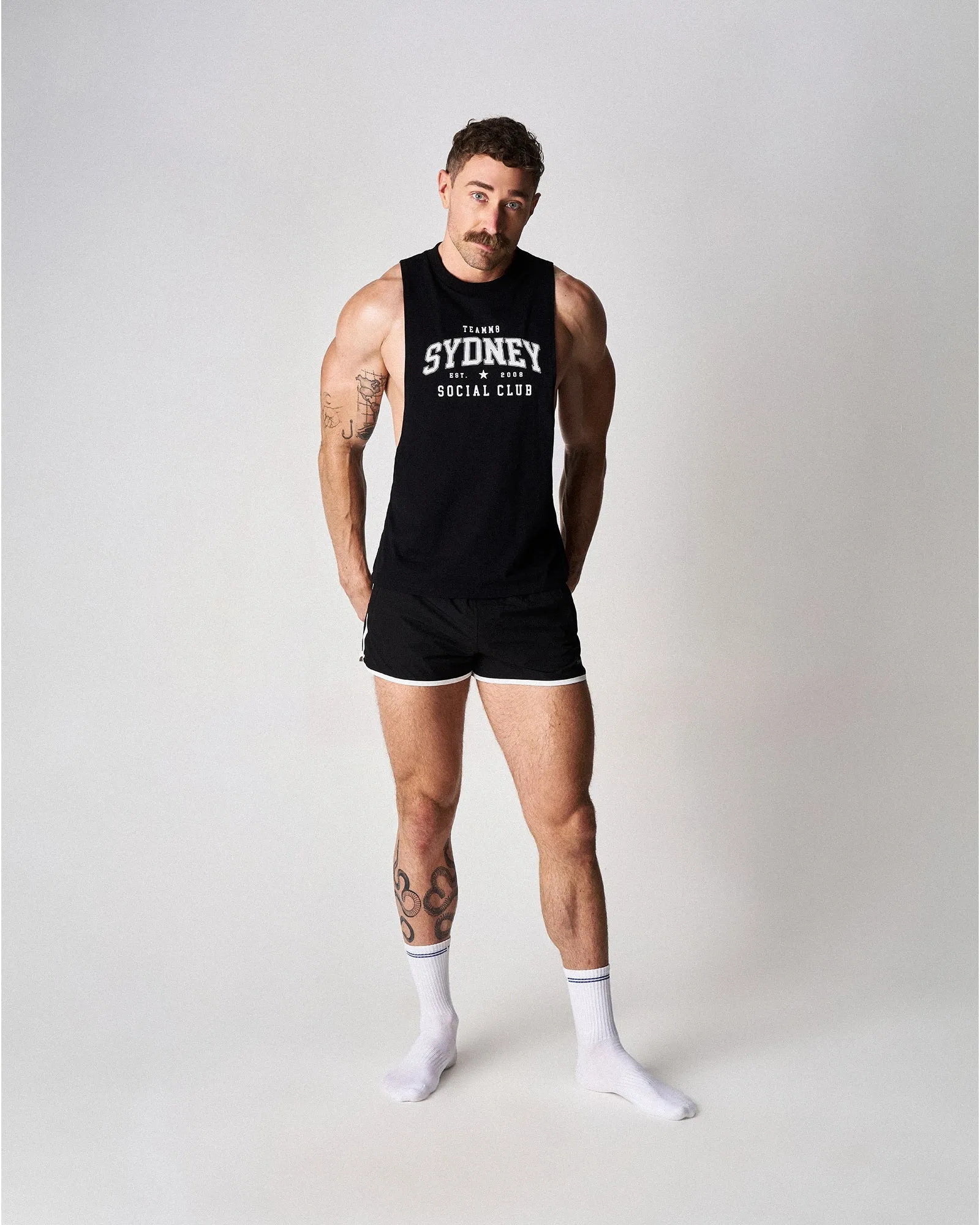 Teamm8 S.S.C. Legacy Slim Tank - Black sold by Underwear Expert product image thumbnail 2