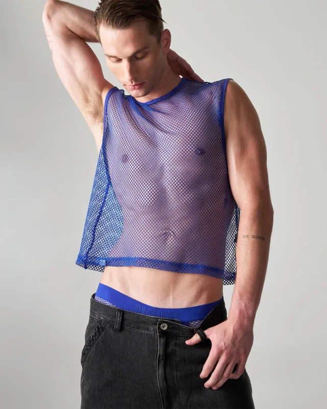 Teamm8 Edge Net Muscle Tank - Ultramarine made by Underwear Expert