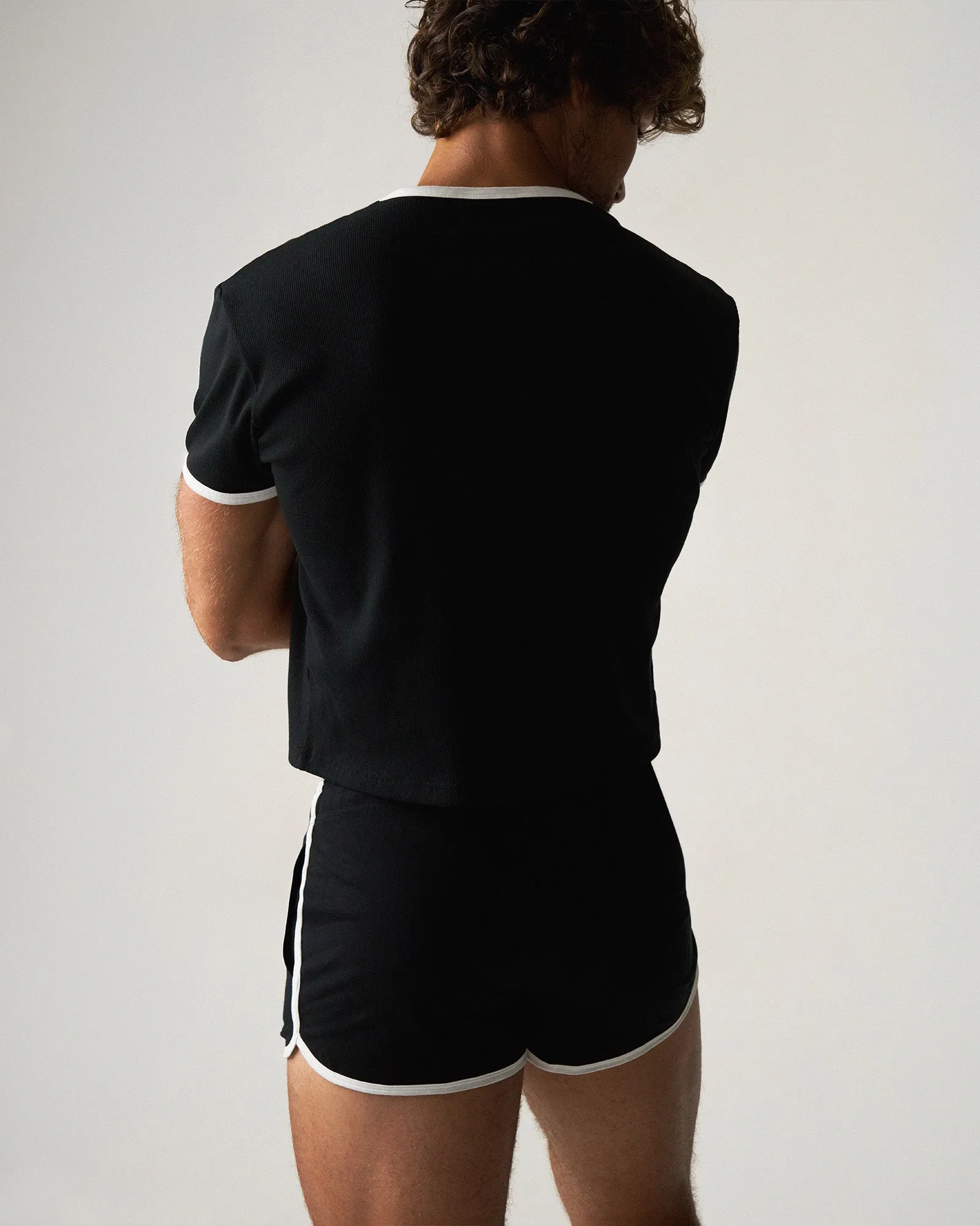 Teamm8 M.V.P. Retro Cropped Tee - Jet sold by Underwear Expert product image thumbnail 4