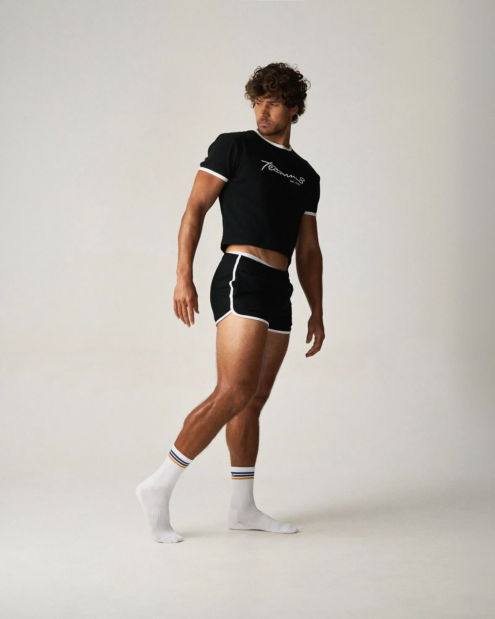 Teamm8 M.V.P. Retro Cropped Tee - Jet sold by Underwear Expert product image thumbnail 2