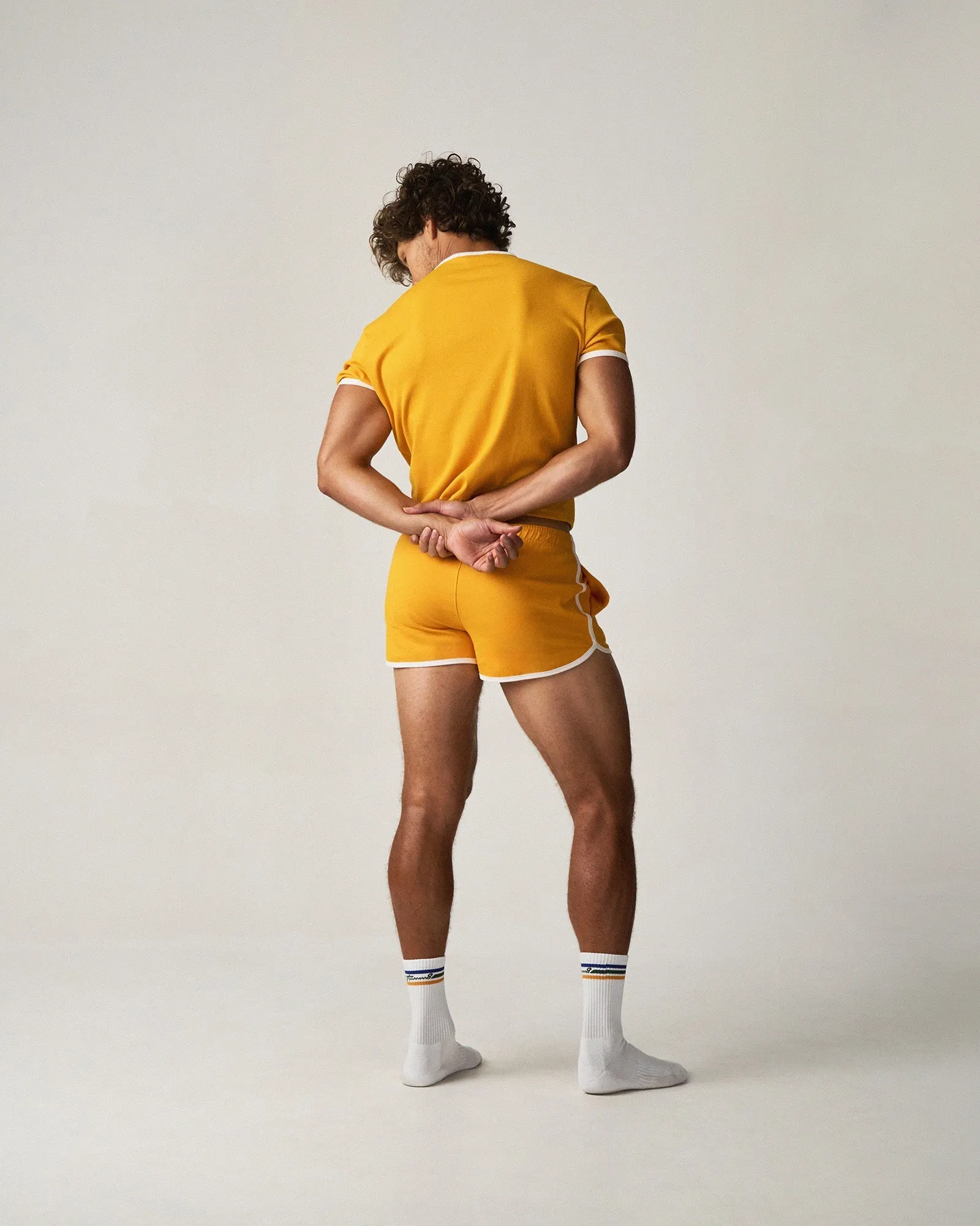 Teamm8 M.V.P. Retro Cropped Tee - Marigold sold by Underwear Expert product image thumbnail 5