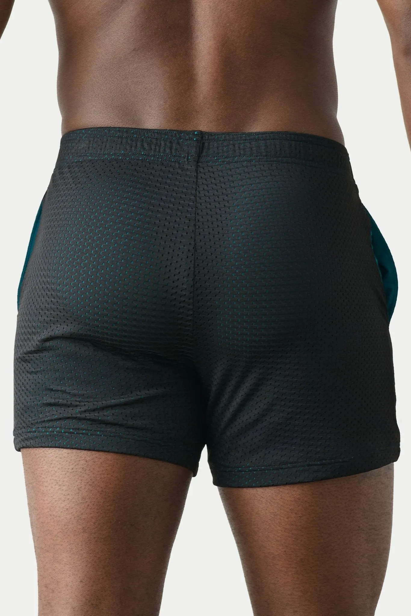 Awry Varsity Shorts Black & Teal sold by Underwear Expert product image thumbnail 5