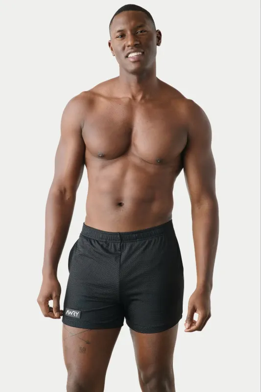 Awry Varsity Shorts Black & Teal made by Underwear Expert