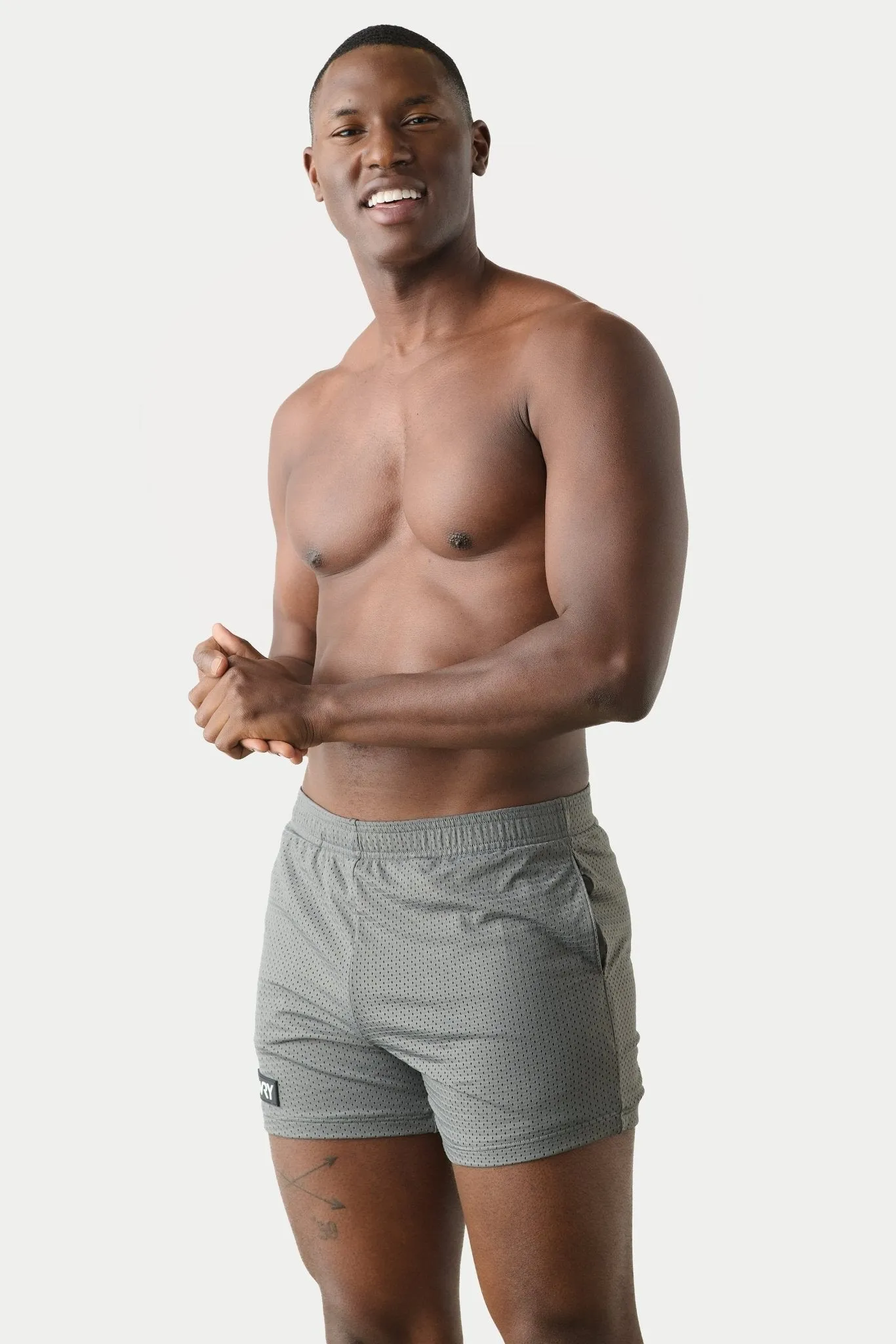 Awry Varsity Shorts Gray sold by Underwear Expert