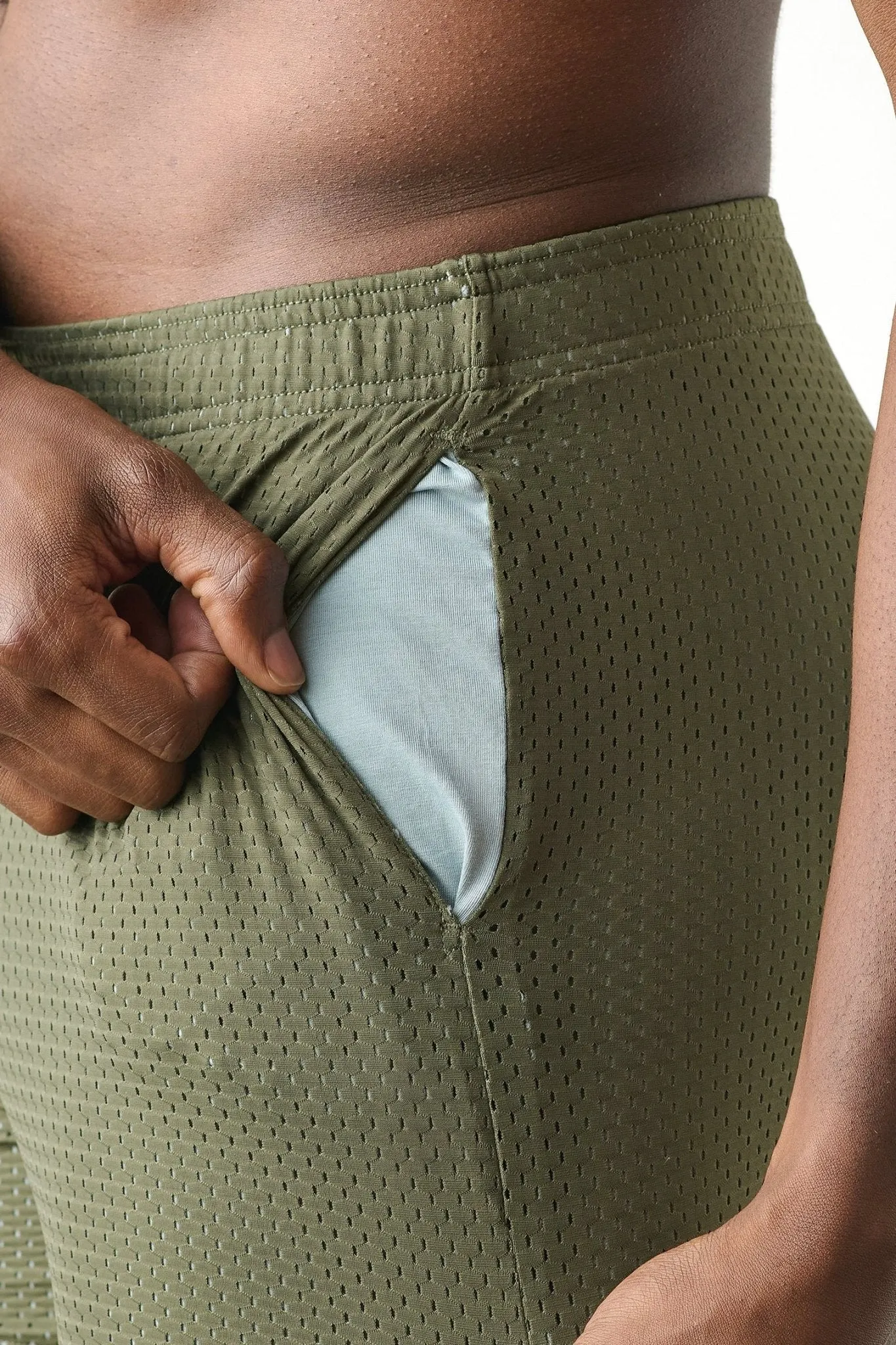 Awry Varsity Shorts Army Green & Steel sold by Underwear Expert product image thumbnail 5