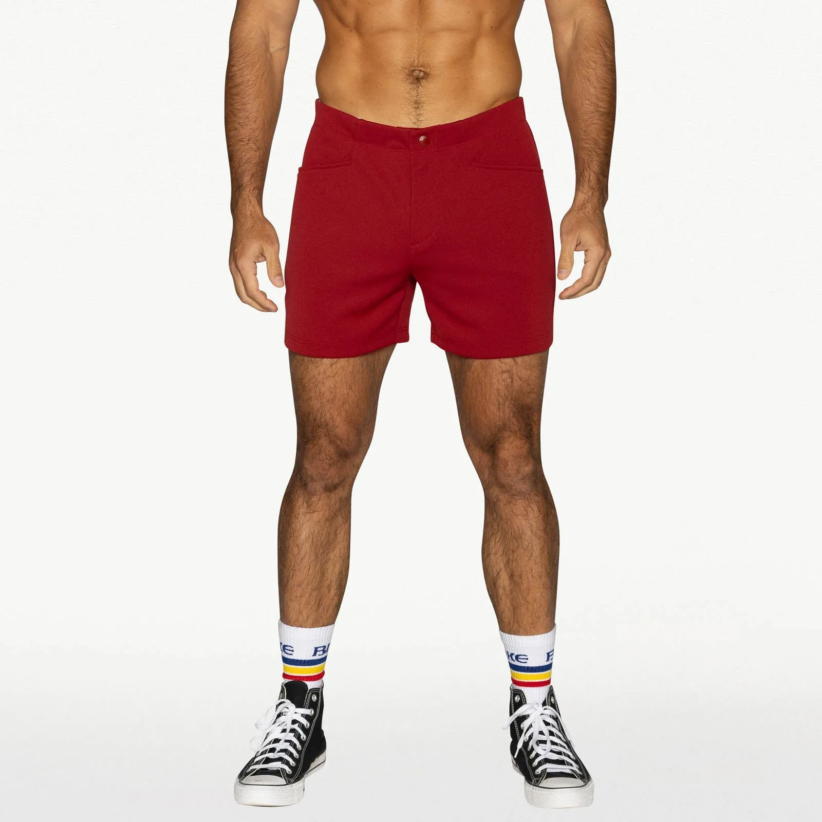 Bike Athletic Coaches Short 5" Inseam Red sold by Underwear Expert product image thumbnail 3