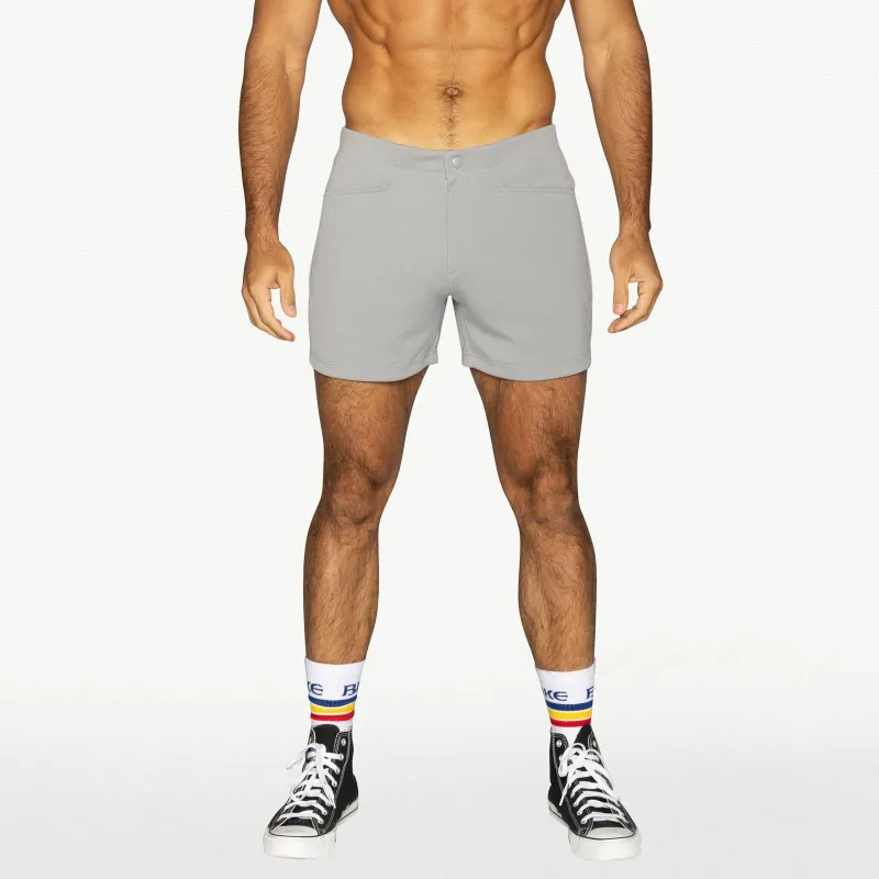 Bike Athletic Coaches Short 5" Inseam Gray made by Bike Athletic