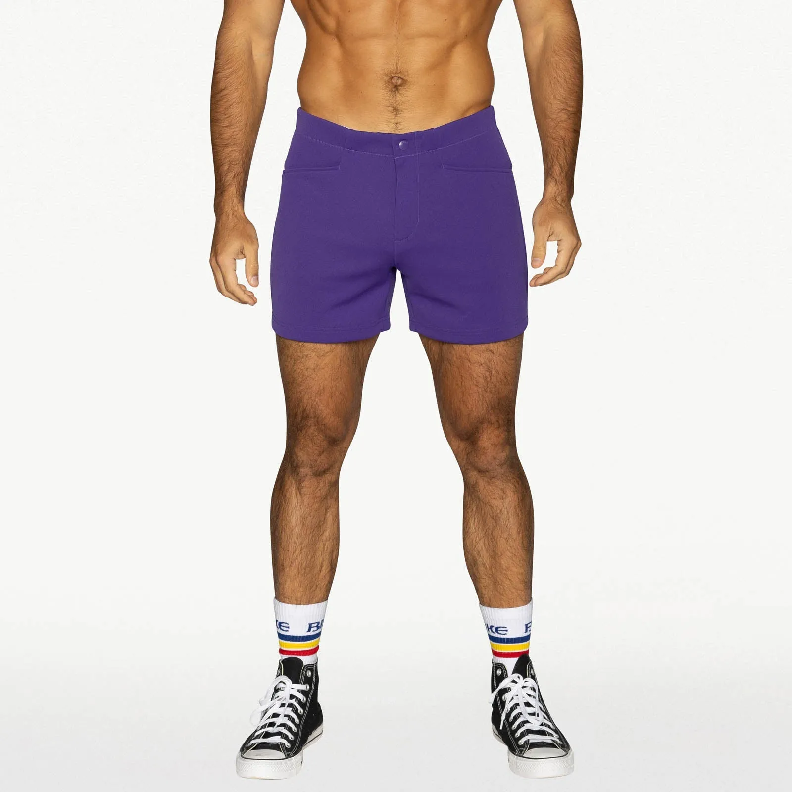 Bike Athletic Coaches Short 5" Inseam Purple sold by Underwear Expert product image thumbnail 4