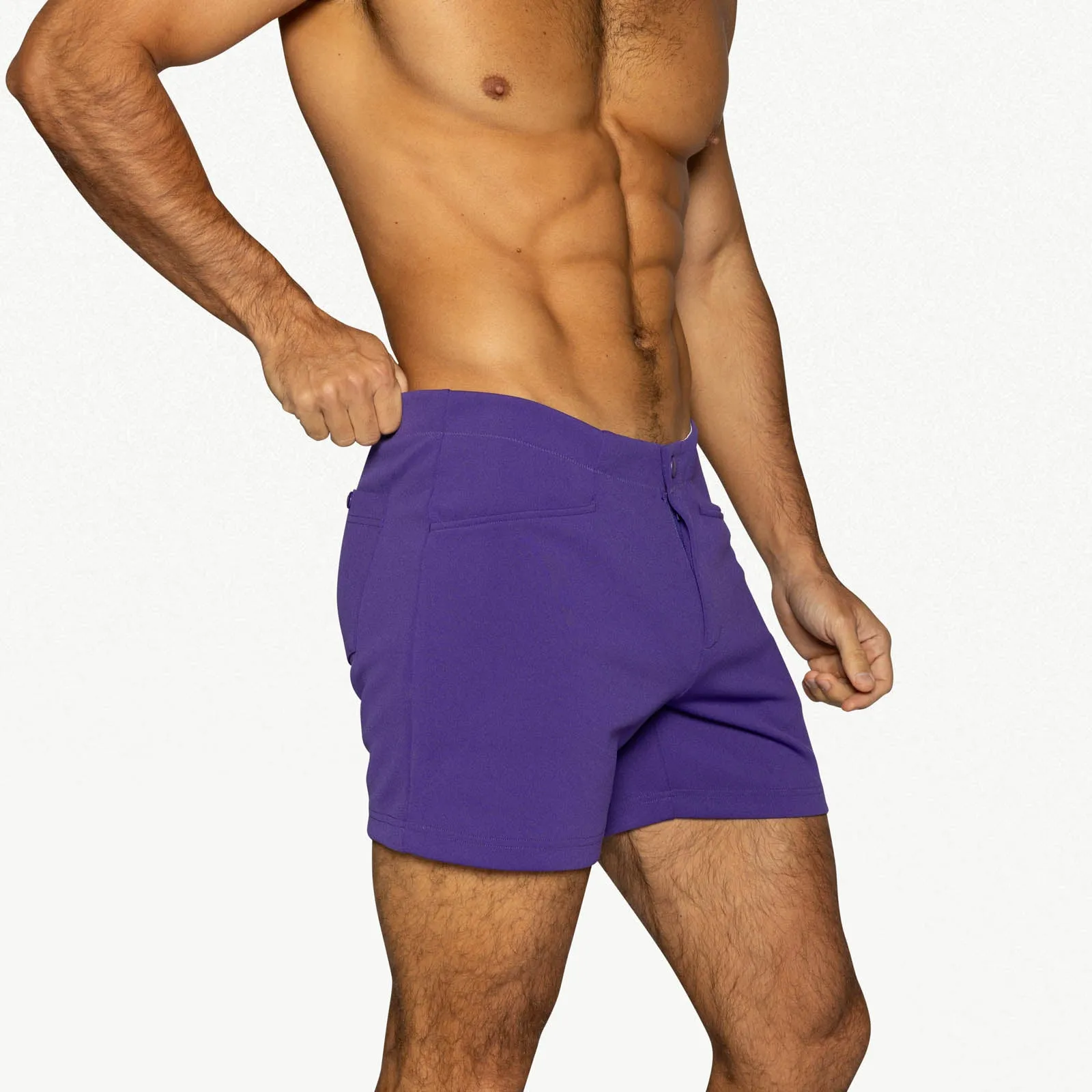 Bike Athletic Coaches Short 5" Inseam Purple sold by Underwear Expert product image thumbnail 3