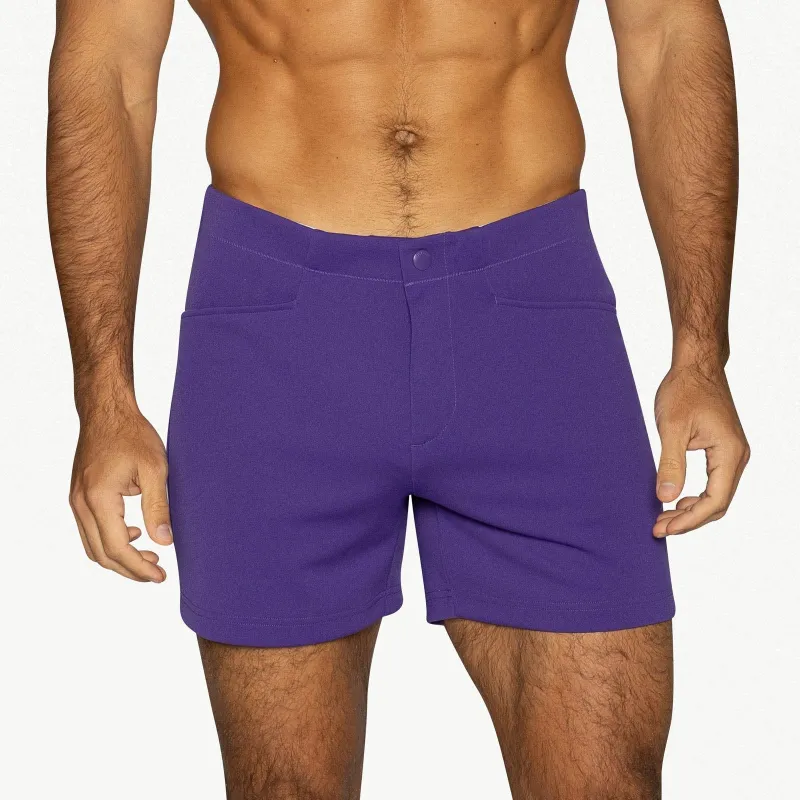 Bike Athletic Coaches Short 5" Inseam Purple made by Bike Athletic