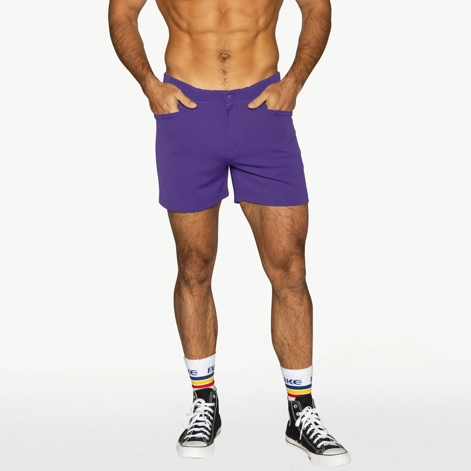 Bike Athletic Coaches Short 5" Inseam Purple sold by Underwear Expert product image thumbnail 5