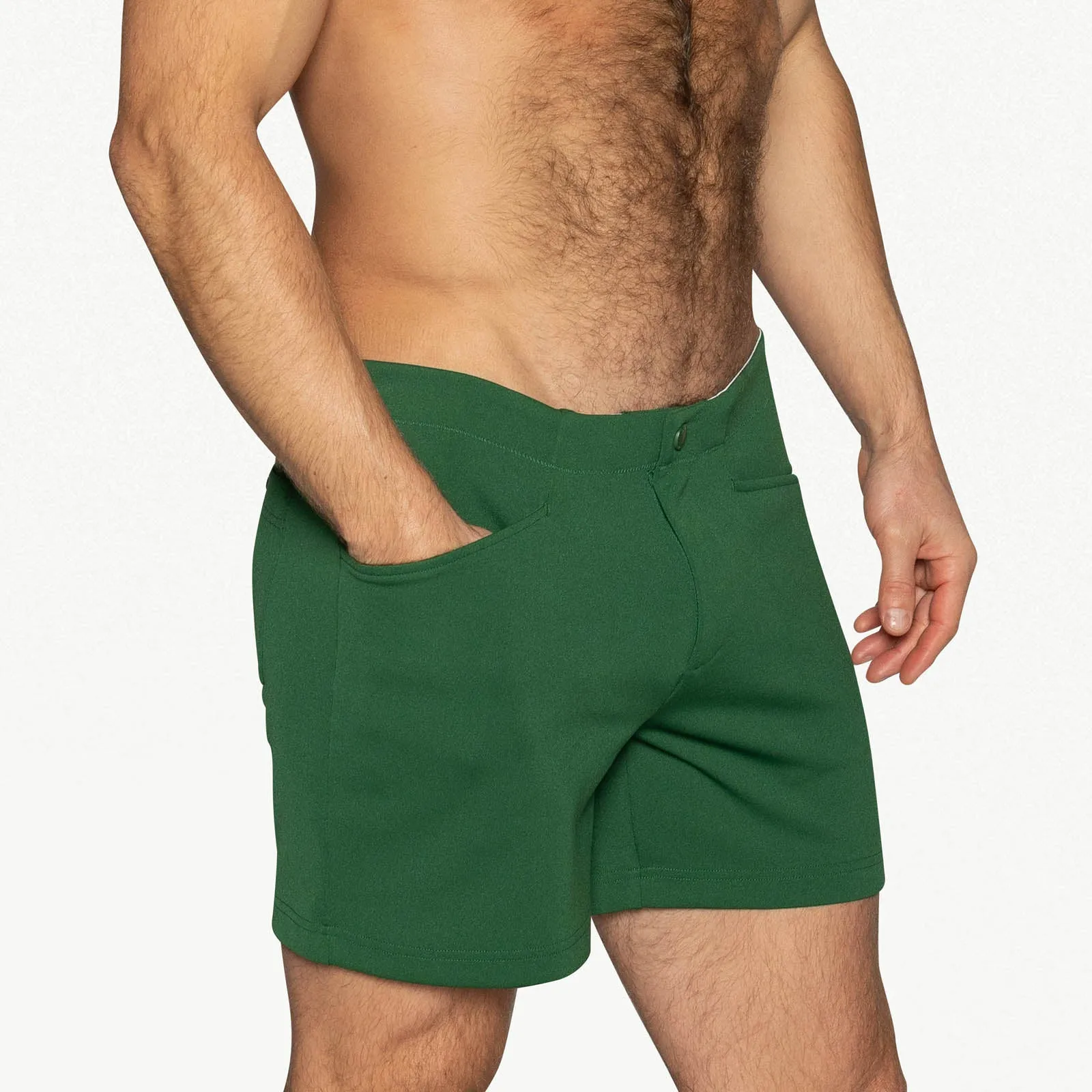 Bike Athletic Coaches Short 5" Inseam Green sold by Underwear Expert product image thumbnail 3
