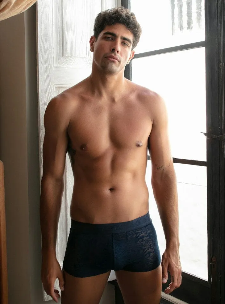 HOM Free Cut Lace Trunk Navy sold by Underwear Expert product image thumbnail 4