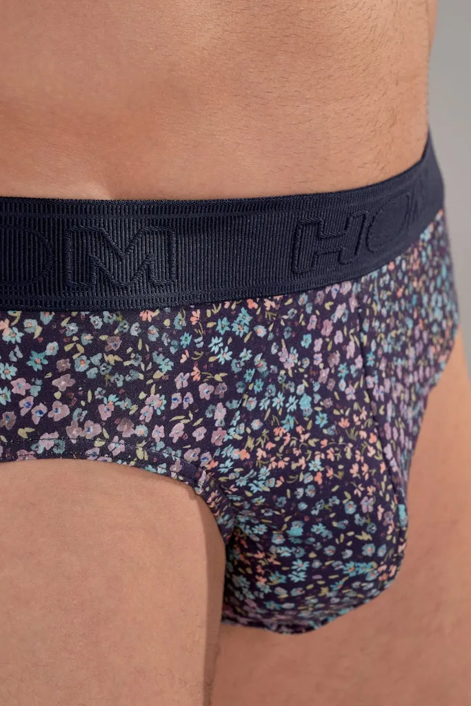 HOM Vineyard Mini Brief Navy Print sold by Underwear Expert product image thumbnail 4