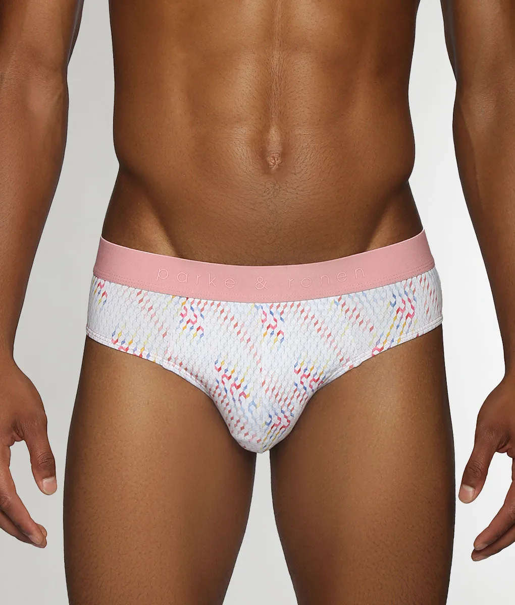 Parke & Ronen Klee Printed Low Rise Brief sold by Underwear Expert