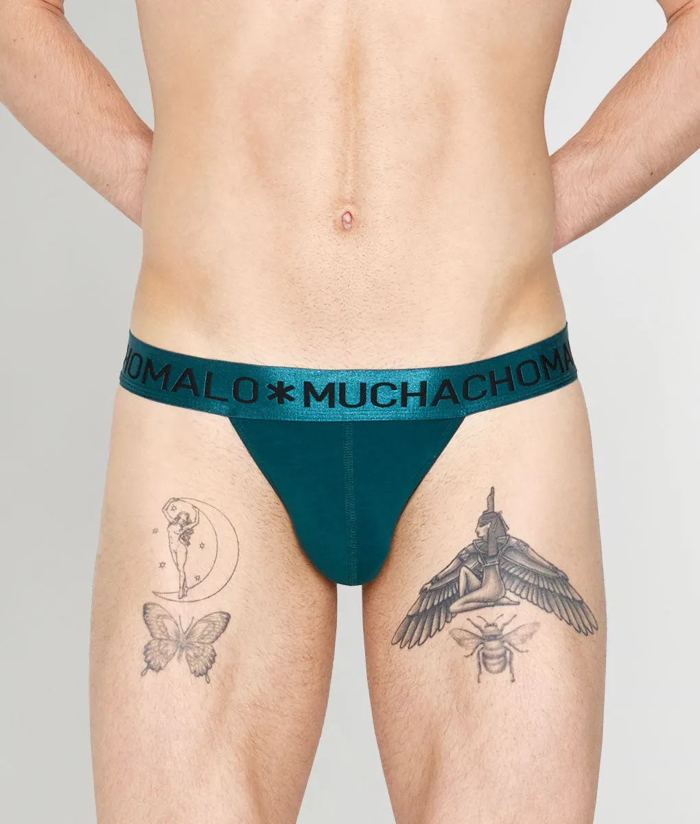 Muchachomalo Pink Cockatoo Solid Thong sold by Underwear Expert