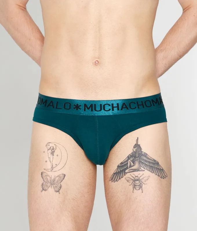Muchachomalo Pink Cockatoo Solid Brief sold by Underwear Expert
