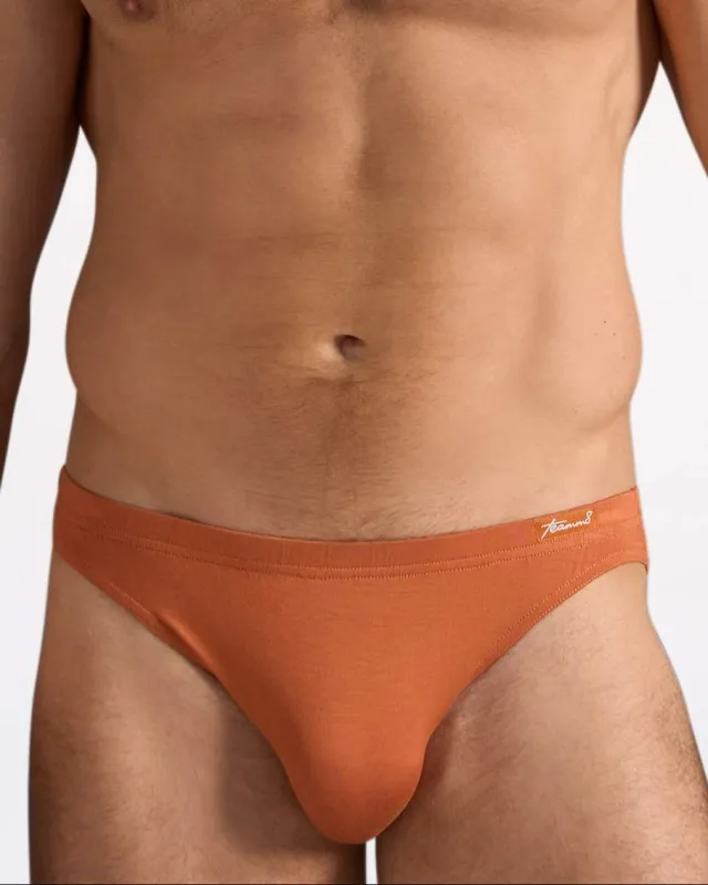 Teamm8 Body Bamboo Bikini Brief Burnt Sienna made by Underwear Expert