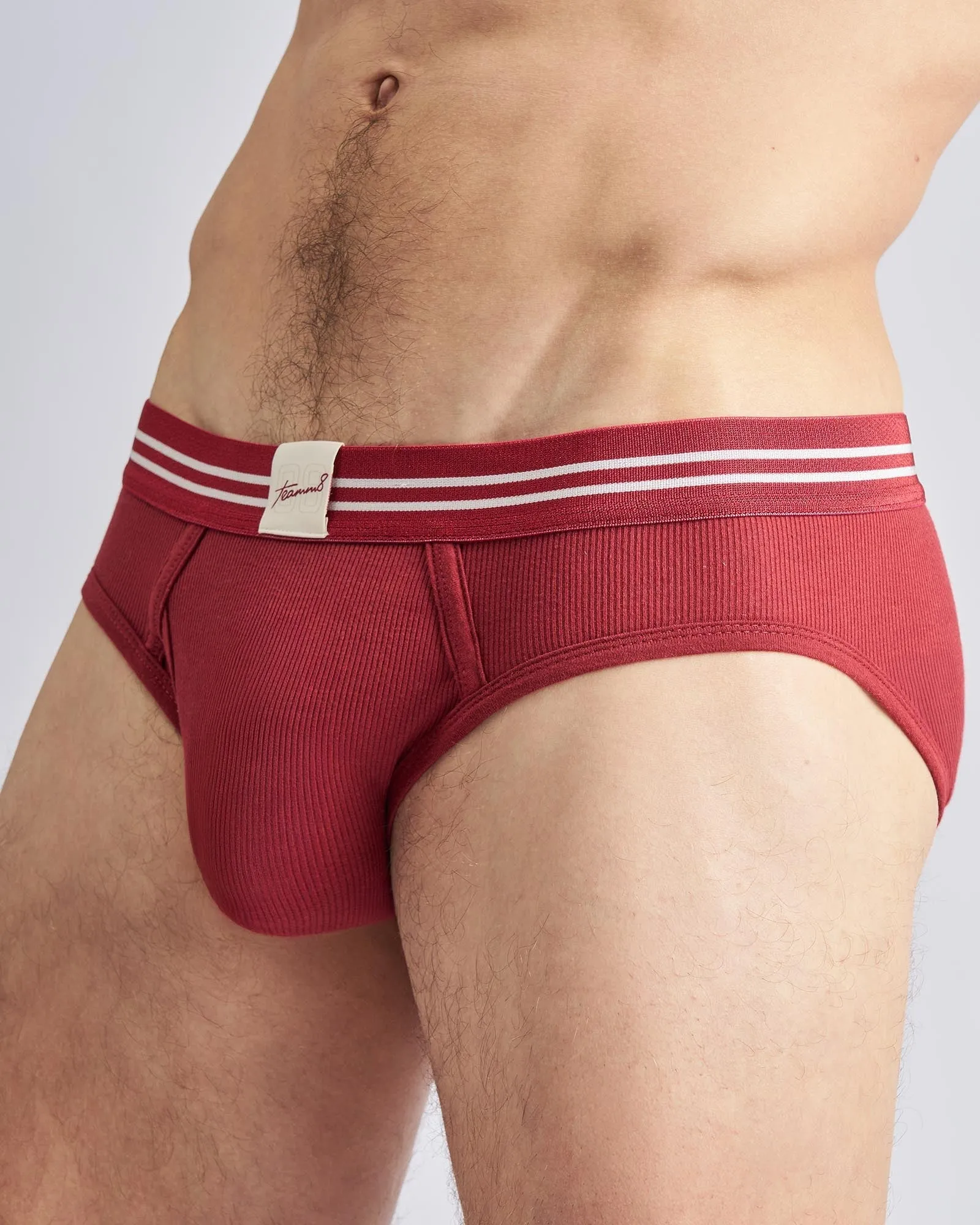 Teamm8 M.V.P Ribbed Brief Maroon sold by Underwear Expert product image thumbnail 5