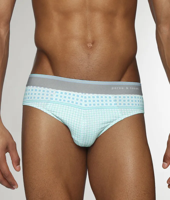 Parke & Ronen Lattice Printed Low-Rise Brief made by Parke & Ronen