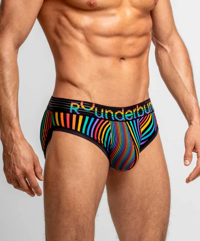Rounderbum Waveform Pride Padded Brief + Smart Package Cup made by Rounderbum