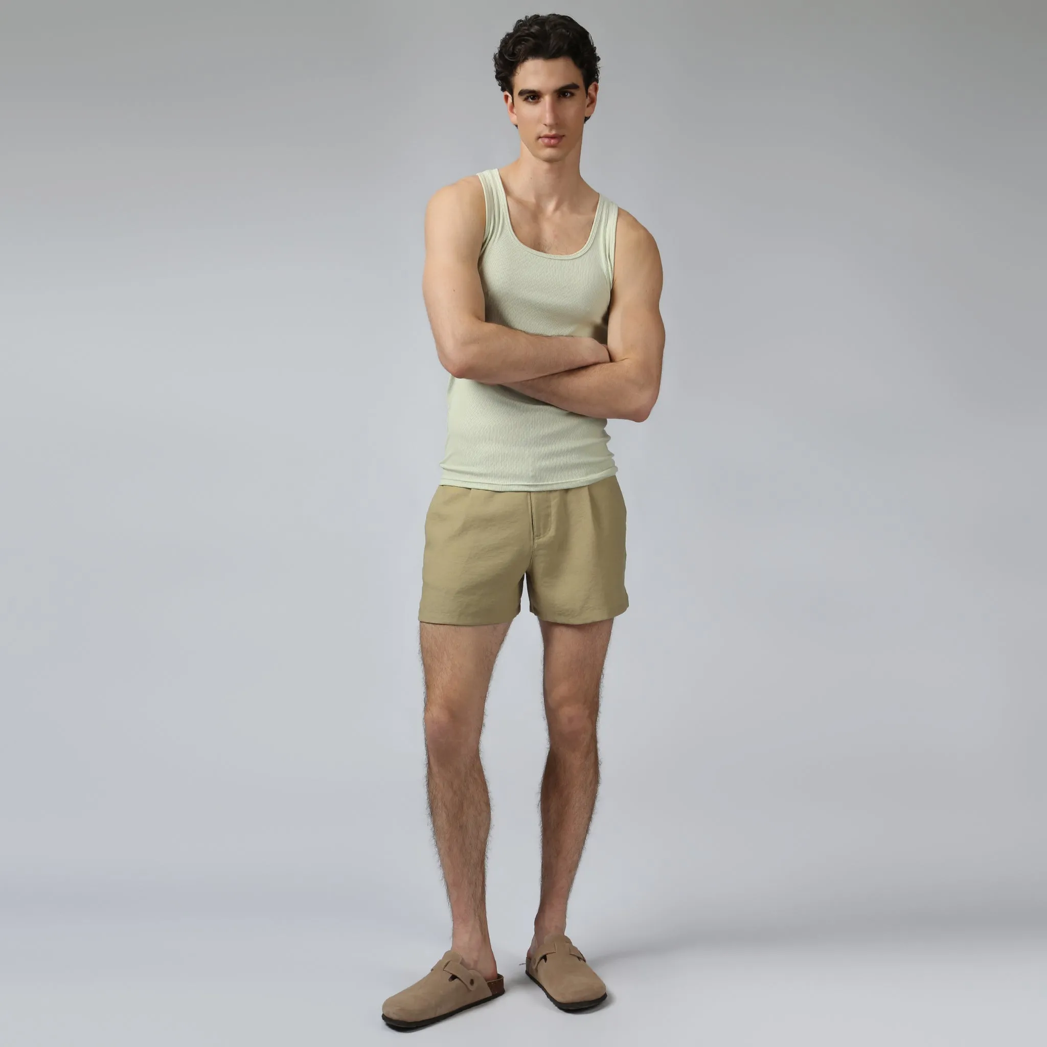 Parke & Ronen Sage Beach Walk Rib Tank sold by Underwear Expert product image thumbnail 4