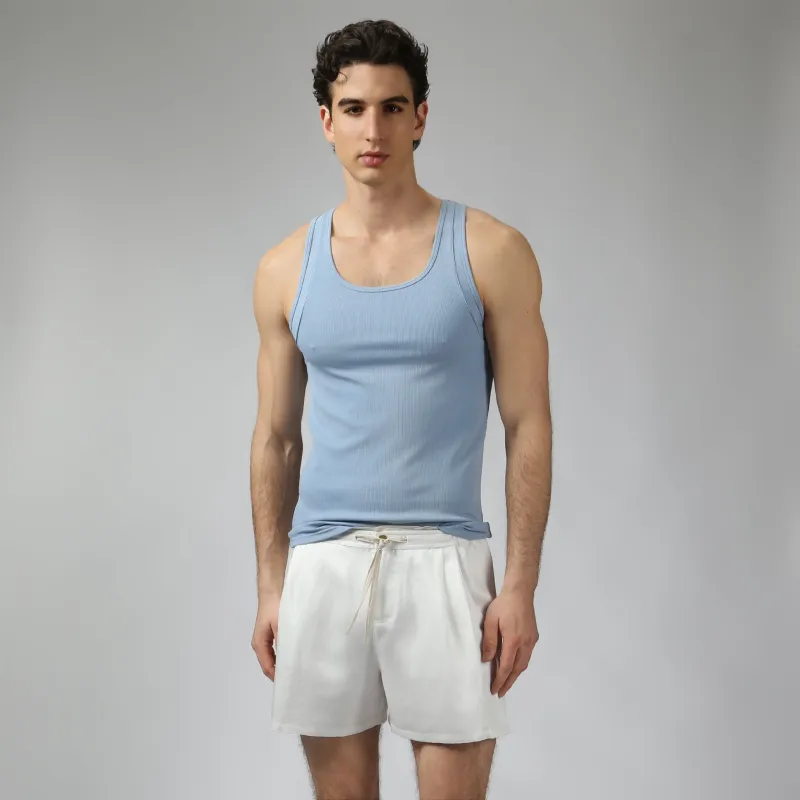 Parke & Ronen Sky Beach Walk Rib Tank made by Underwear Expert