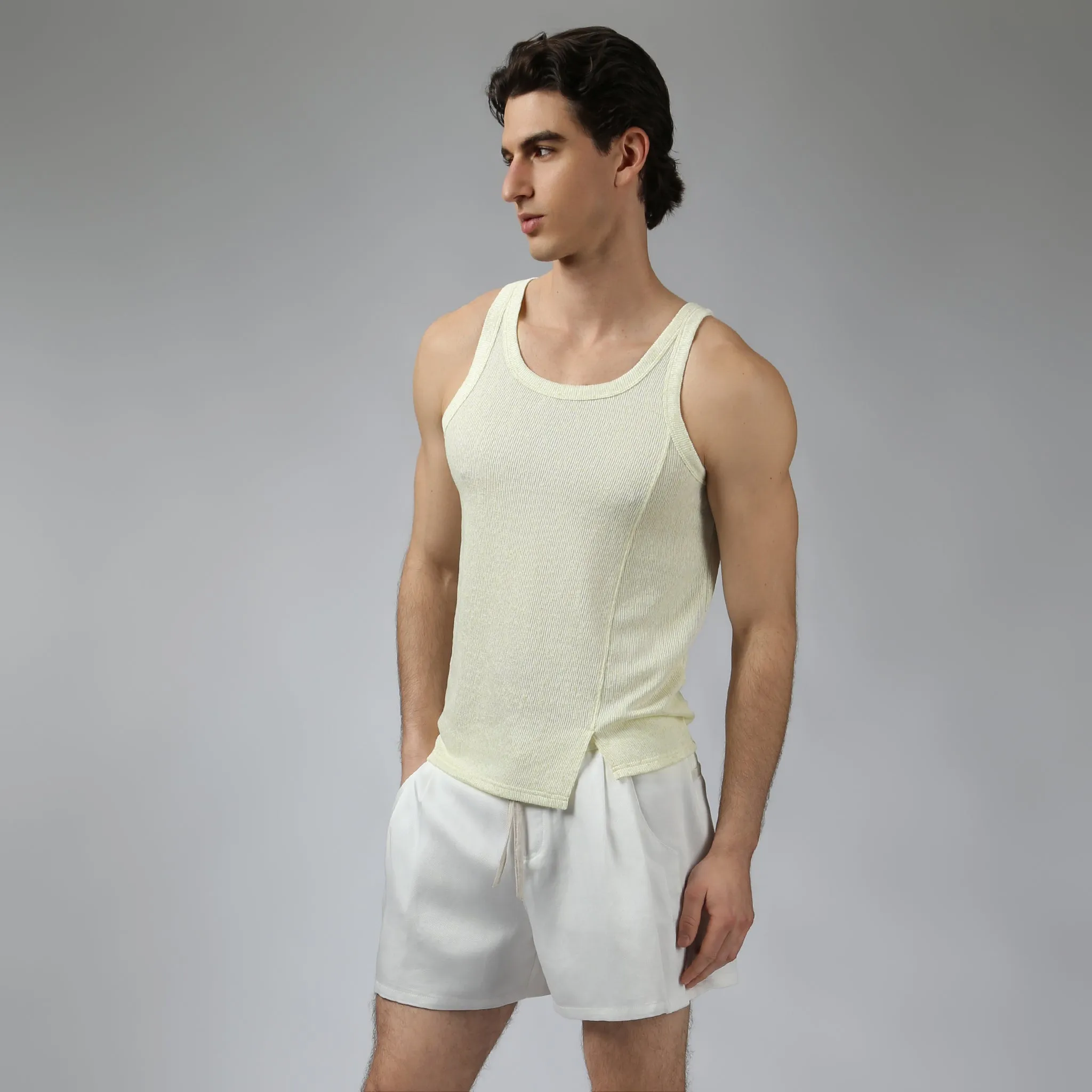 Parke & Ronen Key Lime Pointillist Roxy Tank sold by Underwear Expert product image thumbnail 2